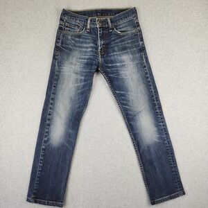 Levi's 504 Jeans Men's Straight Leg Regular Fit W28 L27 Actual Dark Wash Denim